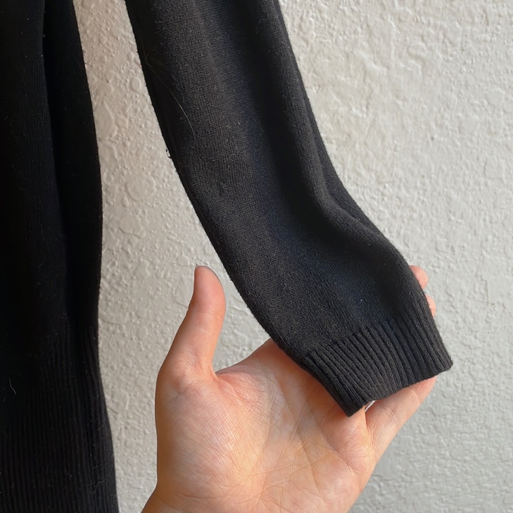 Gorgeous Mango Basic Black Thin Sweater Dress Or … - image 2